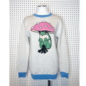 Hippy Feet | @Maybell.Eequay Little Frog Pullover Sweater, 100% Merino Wool Sz.M